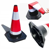 Akcesoria BHP - Pachołek Drogowy Ostrzegawczy Miękki Odblask Słupek Składany Odblaskowy - miniaturka - grafika 1