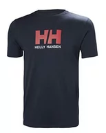 Koszulki męskie - Helly Hansen Logo T-Shirt Navy M - miniaturka - grafika 1