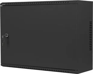 Szafa Lanberg Szafa instalacyjna rack wiszšca 19 cali 4u+3u 540x200 niskoprofilowa złożona czarna - Szafy rack - miniaturka - grafika 1