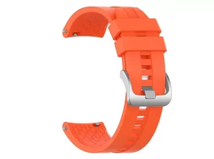 Gumowy Uniwersalny pasek sportowy Alogy soft band do smartwatcha 22mm Pomarańczowy - Akcesoria do smartwatchy - miniaturka - grafika 2