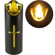 Lampiony i znicze - Duża Świeca Led Na Baterie Wkład Do Zniczy 15Cm Do Znicza Znicz Wkłady - miniaturka - grafika 1