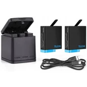 Akcesoria do kamer sportowych - GOPRO Ładowarka + 2x akumulator bateria do 8 7 6 5 - miniaturka - grafika 1