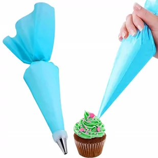 Rękaw cukierniczy do tortów silikonowy worek do dekoracji 50 cm niebieski - Pozostałe akcesoria kuchenne - miniaturka - grafika 1