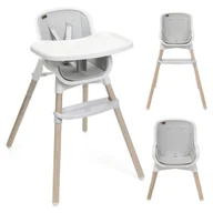 Krzesełka do karmienia - Chicco Krzesło zest plus wooden grey - miniaturka - grafika 1