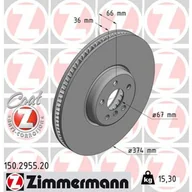 Tarcze hamulcowe - Tarcza hamulcowa ZIMMERMANN 150.2955.20 - miniaturka - grafika 1