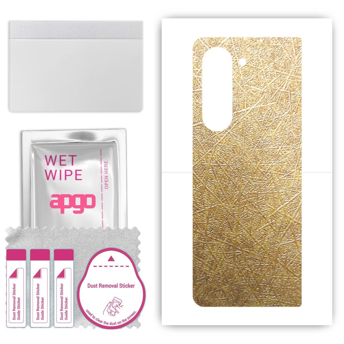 Folia naklejka skórka strukturalna na TYŁ do Samsung Galaxy Z Fold 6 - Tkanina Włókno - apgo SKINS