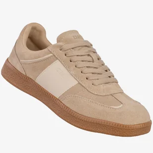 Sneakersy Damskie BIG STAR Skórzane Buty Sportowe Półbuty Beżowe RR274862 Beżowy 36 - Sneakersy damskie - miniaturka - grafika 1