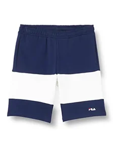 FILA Bridgeport Blocked Sweat szorty chłopięce, Medieval Blue-Bright White, 146-152 - Spodenki damskie - miniaturka - grafika 1