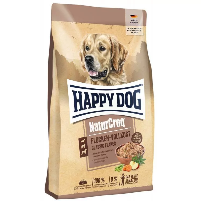 Happy Dog Premium NaturCroq Flocken Vollkost, płatki zbożowe - 1,5 kg