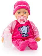 Lalki dla dziewczynek - Pierwsze słowa - Bobas 38cm w różowym pajacyku - miniaturka - grafika 1