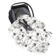 Śpiworki dla dzieci - Kocyk do fotelika Moonlight Dark Gray, BabySteps - miniaturka - grafika 1