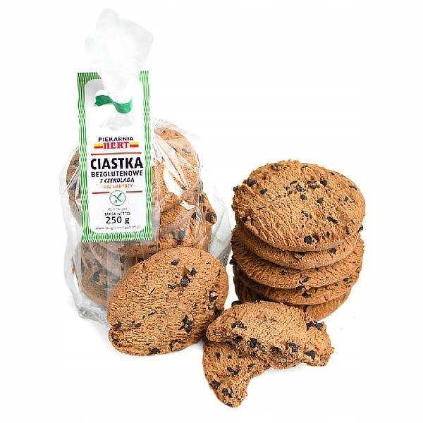 Bezglutenowe ciastka z czekoladą 250g Piekarnia Hert