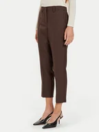 Spodnie damskie - Marella Chinosy Lazzara 2423136075 Brązowy Slim Fit - miniaturka - grafika 1