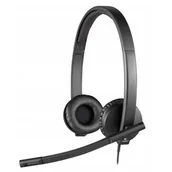 Słuchawki - Logitech H570e Stereo czarne - miniaturka - grafika 1