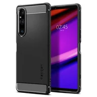 Etui i futerały do telefonów - Etui SPIGEN Rugged Armor do Sony Xperia 1 V Czarny - miniaturka - grafika 1