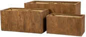 Donice - DONICE OGRODOWE ESTERA ZESTAW 3 SZTUK BRĄZOWE - miniaturka - grafika 1