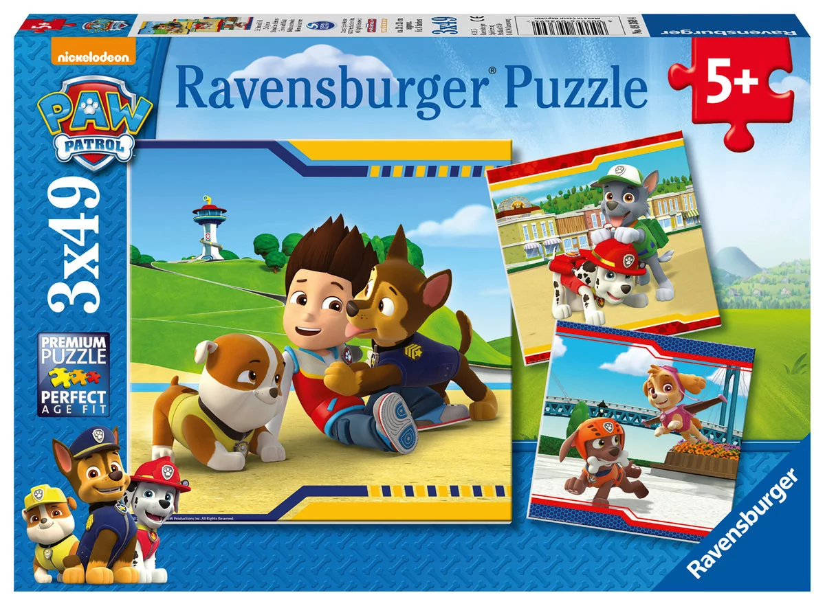 Ravensburger Puzzle Psi Patrol Najlepsi przyjaciele 3x49 el. 093694