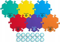 Zabawki interaktywne dla dzieci - FluentPet - Connect Key Vocab Expansion Kit - zestaw 12 przycisków z piankowymi matami oraz naklejkami do komunikacji z psem / kotem do systemu Connect - miniaturka - grafika 1