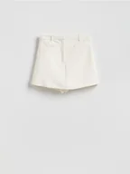 Spodenki damskie - Reserved - Spódnico-szorty z wiskozą - złamana biel - miniaturka - grafika 1