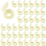 Śruby i nakrętki - 100 sztuk plastikowych nakrętek, osłon na nakrętki, nakładki do zakrywania śrub, poprawiające wygląd i chroniące śruby, beżowe - miniaturka - grafika 1
