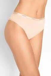 Figi damskie typu brazyliany z bawełny organicznej i włókna bambusowego kremowe Julia Marilyn - Majtki damskie - miniaturka - grafika 1
