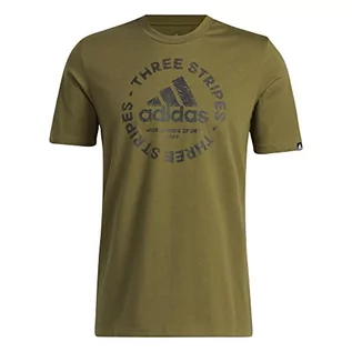 Koszulki męskie - adidas HK6766 M SKT EMB G T Męski T-shirt Logo Grafika Nadruk Okrągły Dekolt Bawełna - grafika 1