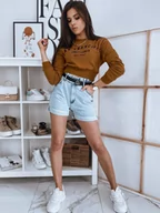 Bluzy damskie - Bluza damska SAN FRANCISCO ruda Dstreet BY0923-L - miniaturka - grafika 1