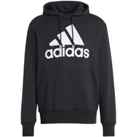 Bluzy męskie - Bluza męska adidas Essentials French Terry Big Logo Hoodie czarna IC9363 2X - miniaturka - grafika 1