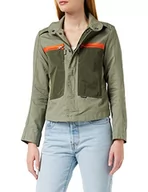 Kurtki damskie - G-STAR RAW Damska kurtka Slim Overshirt Wmn, zielony (Shamrock C658-2199), S - miniaturka - grafika 1