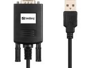 Rozgałęźniki i multiswitche do TV-SAT - Redukcja Sandberg USB Serial port 9pin 133-08) Srebrna - miniaturka - grafika 1
