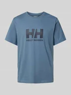 Koszulki męskie - T-shirt z nadrukiem z logo - miniaturka - grafika 1