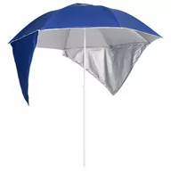 Parasole ogrodowe - Parasol plażowy ze ściankami bocznymi, niebieski, 215 cm - miniaturka - grafika 1