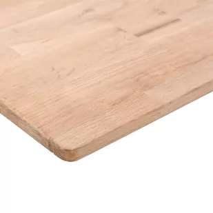 Kwadratowy blat do stolika, 90x90x2,5 cm, surowe drewno dębowe - Blaty meblowe i parapety okienne - miniaturka - grafika 4