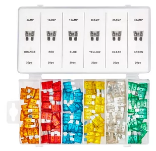 Bezpieczniki Samochodowe 5A-30A 120 sztuk Zestaw Trade House - Akcesoria motoryzacyjne - miniaturka - grafika 3