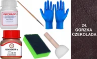 Środki do obuwia i ubrań - GORZKA CZEKOLADA 24 Renoskór ZESTAW DO RENOWACJI SKÓRY BUTÓW Farba Zmywacz - miniaturka - grafika 1