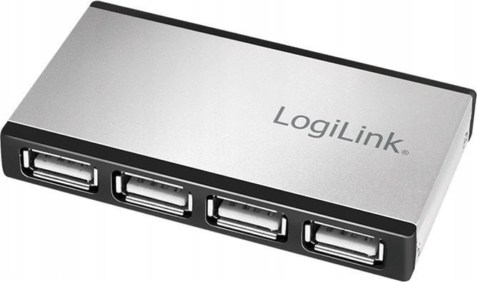 HUB USB LogiLink LogiLink USB 2.0 4-port HUB m. Netzteil Alu UA0404