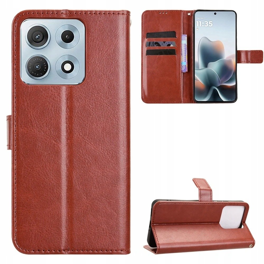 Etui Z Klapką Do Motorola Edge 70 Max Futerał Skóra Eko Pokrowiec Portfel