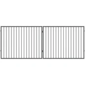 Akcesoria do ogrodzeń - Brama dwuskrzydłowa Hugo ocynk antracyt struktura 400 x 150 cm Polbram - miniaturka - grafika 1