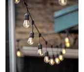 Lampy ogrodowe - Zewnętrzny łańcuch dekoracyjny LED BAJA ST64 15xE27/1W/230V 15,9m IP44 ciepła biel - miniaturka - grafika 1