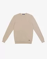 Swetry męskie - Gianni Lupo GL33398-F22 sweter męski, camel, XXL, piaskowy, S-4XL - miniaturka - grafika 1