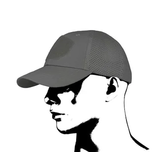 Czapka Baseball Mesh Szara CMG - Czapki i chusty sportowe męskie - miniaturka - grafika 1