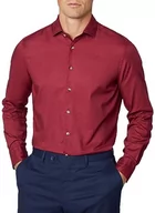 Koszule męskie - Hackett London Męska koszula z miękkiej diagonalu, fioletowa (jagodowa), XL, Fioletowy (jagodowy), XL - miniaturka - grafika 1