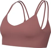 Biustonosze - Nike Biustonosz sportowy W Nk Df Alate Trace Bra, Canyon Pink/White, DO6608-634, M - miniaturka - grafika 1