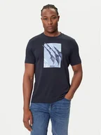 Koszulki męskie - BOSS T-Shirt Te_Animali 50546362 Granatowy Regular Fit - miniaturka - grafika 1