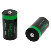 Akumulatory do aparatów dedykowane - Patona Premium 2x Akumulatory LR20 Mono D z USB-C i kablem - miniaturka - grafika 1