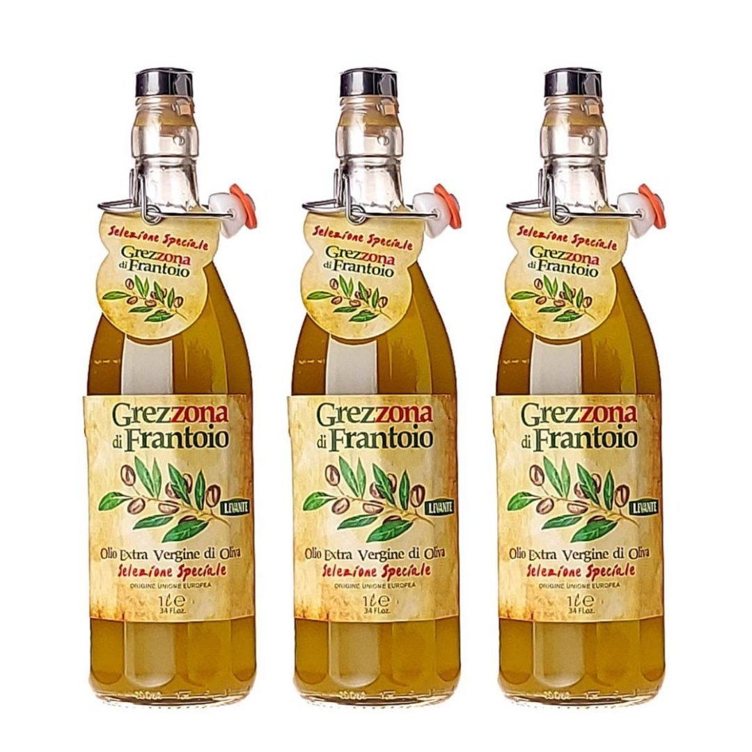 Grezzona di Frantoio Oliwa z Oliwek Extra Virgin 3x1l - Smak prosto z Włoch