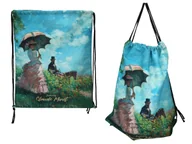 Torby szkolne - Worek na plecy - C. Monet, Kobieta z parasolem (CARMANI) - miniaturka - grafika 1