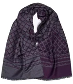 Apaszki i szaliki męskie - Szal męski szalik z frędzelkami we wzory - miniaturka - grafika 1