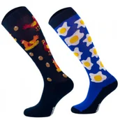 Skarpetki jeździeckie - Comodo Podkolanówki jeździeckie KURA I JAJKO - miniaturka - grafika 1