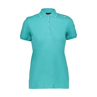 Koszulki męskie - CMP Męska koszulka polo Piquet 95% bawełna zielony ceramika. D48 39D8356 - grafika 1